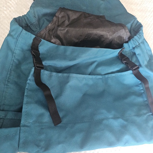 Jwthee Gardening Apron with Pockets‎ Adjustable Teal Harvest Bag - Picture 3 of 14